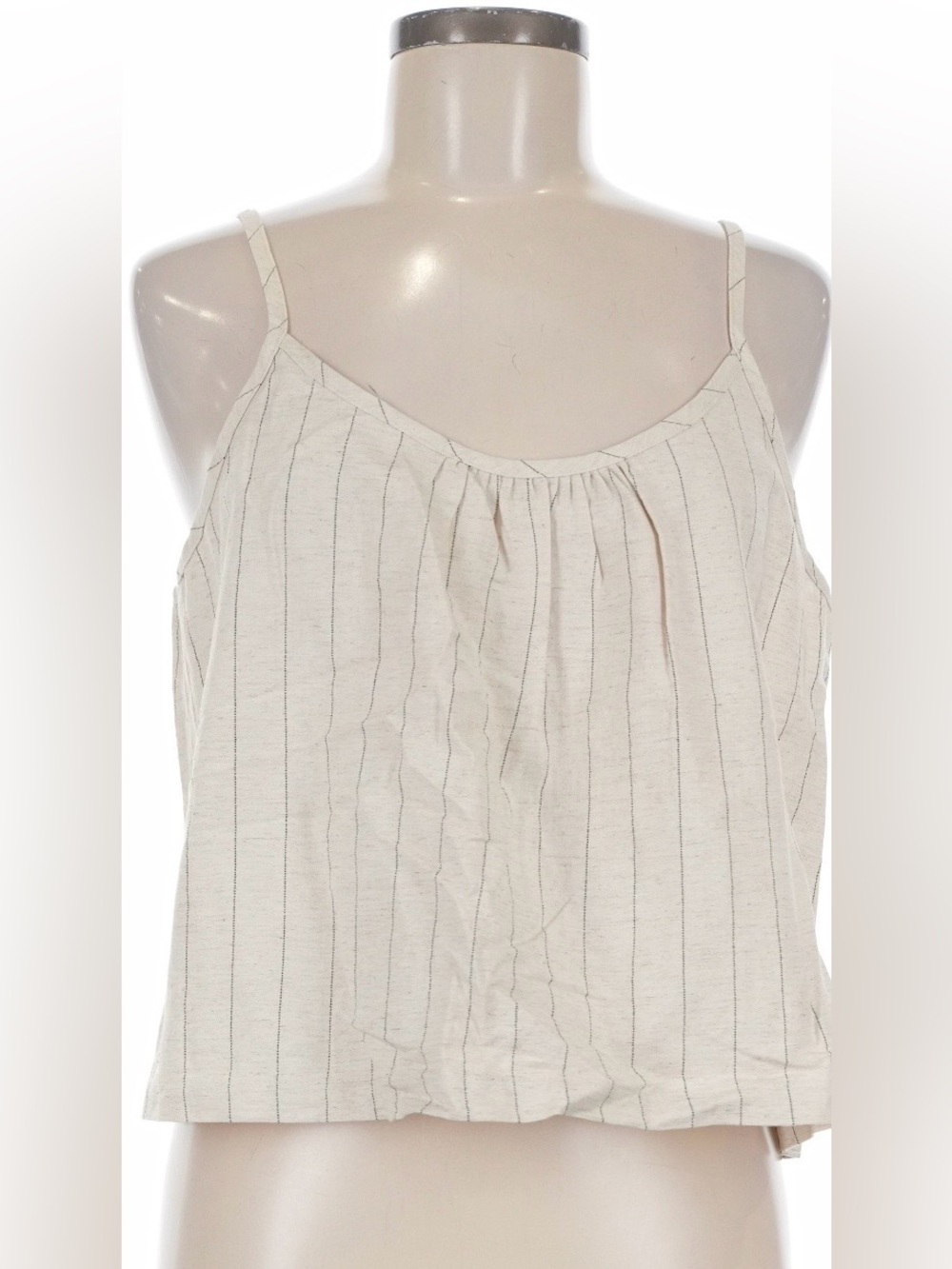 NWT perfectwhitetee Paulette Woven Linen top